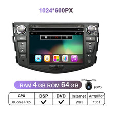 Load image into Gallery viewer, Eunavi 2 Din Android 10 Car Radio Multimedia Player For Toyota RAV4 Rav 4 2007 2008 2009 2010 2011 Headunit GPS 2Din DVD 4G 64G