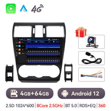 Load image into Gallery viewer, Eunavi 4G 2 Din Android Auto Radio For Subaru Forester 2013-2018 Car Multimedia Player DSP Carplay GPS Navigation 2Din Autoradio