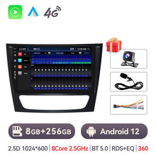 Charger l&#39;image dans la galerie, Eunavi 4G 2Din Android Auto Radio For Mercedes Benz E-class W211 E200 E220 E300 E350 E240 E270 E280 CLS CLASS W219 Car Radio GPS