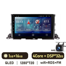 Załaduj zdjęcie do przeglądarki galerii, Eunavi 10.1&#39;&#39;/12.1&#39;&#39; 2 DIN Android Auto Radio Stereo GPS For Toyota Highlander 2014 2015 2016 2017 2018 Car Multimedia Carplay