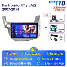 Załaduj zdjęcie do przeglądarki galerii, JMCQ 2 din Android 11.0 Car Radio For HONDA FIT JAZZ 2007-2013 Multimedia Video Player GPS Navigation RDS 4G Carplay Head unit