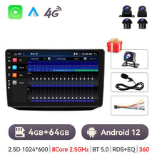 Load image into Gallery viewer, Eunavi Android 10 Car Radio For Skoda Fabia 2008-2014 Auto Multimedia Video Player GPS Autoradio Carplay 4G 2din 2 Din No DVD