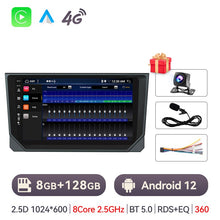 Load image into Gallery viewer, Eunavi 8Core 2 Din Android 12 Car Radio For SEAT Ibiza 2017 2018 2019 2020 Carplay Multimedia Player 4G 2din Autoradio GPS Navi