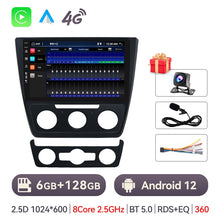 Cargar imagen en el visor de la galería, Eunavi 4G 2DIN Android Auto Radio GPS For Skoda Yeti 5L 2009- 2014 Car Multimedia Video Player Carplay 2 Din DVD