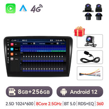 Laden Sie das Bild in den Galerie-Viewer, Eunavi Android 10 Car Radio For Skoda Superb 2 B6 2008 - 2015 Multimedia Video Player GPS Autoradio Carplay 4G 2din 2 Din No DVD