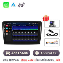 Load image into Gallery viewer, Eunavi Android 10 Car Radio For Skoda Superb 2 B6 2008 - 2015 Multimedia Video Player GPS Autoradio Carplay 4G 2din 2 Din No DVD