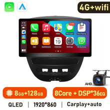 Cargar imagen en el visor de la galería, Eunavi 4G 2 Din Android Auto Radio For Peugeot 107 Toyota Aygo Citroen C1 2005 - 2014 Car Multimedia Video Player GPS Stereo