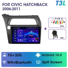 Charger l&#39;image dans la galerie, Eunavi 4G WIFI Carplay 2din Android 11.0 Car Radio For Honda Civic Hatchback 2006-2011 Multimidia Video Player Navigation GPS