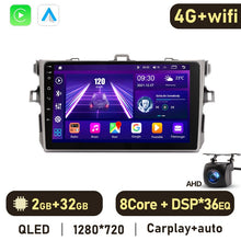 Laden Sie das Bild in den Galerie-Viewer, Eunavi Android 10 Car Radio Multimedia Player GPS For Toyota Corolla 2006-2013 Auto Audio 4G 64G DSP Carplay 2 Din DSP