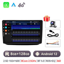 Load image into Gallery viewer, Eunavi Android 10 Car Radio For Skoda Fabia 2008-2014 Auto Multimedia Video Player GPS Autoradio Carplay 4G 2din 2 Din No DVD