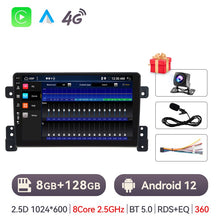 Załaduj zdjęcie do przeglądarki galerii, Eunavi 2Din 8Core Android 12 4G+WiFi DSP Car Radio Multimedia Video Player For Suzuki Grand Vitara 2005-2015 Navigation GPS