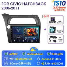 Cargar imagen en el visor de la galería, Eunavi 4G WIFI Carplay 2din Android 11.0 Car Radio For Honda Civic Hatchback 2006-2011 Multimidia Video Player Navigation GPS