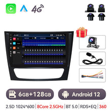 Załaduj zdjęcie do przeglądarki galerii, Eunavi 4G 2Din Android Auto Radio For Mercedes Benz E-class W211 E200 E220 E300 E350 E240 E270 E280 CLS CLASS W219 Car Radio GPS