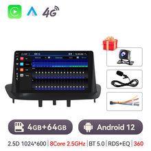 Charger l&#39;image dans la galerie, Eunavi Carplay 4G 2.5GHz Radio For Renault Megane 3 Fluence 2008-2014 Car Multimedia Player GPS Android auto Autoradio 2din