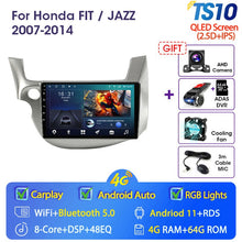 Laden Sie das Bild in den Galerie-Viewer, JMCQ 2 din Android 11.0 Car Radio For HONDA FIT JAZZ 2007-2013 Multimedia Video Player GPS Navigation RDS 4G Carplay Head unit