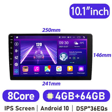 Load image into Gallery viewer, Eunavi 9&#39;&#39;/10.1&#39;&#39;/12.1&#39;&#39; 2DIN Android 10 Car Radio Stereo Multimedia Video Player Universal Head Unit GPS Carplay 2din Autoradio