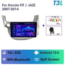 Załaduj zdjęcie do przeglądarki galerii, JMCQ 2 din Android 11.0 Car Radio For HONDA FIT JAZZ 2007-2013 Multimedia Video Player GPS Navigation RDS 4G Carplay Head unit