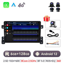 Załaduj zdjęcie do przeglądarki galerii, Eunavi 2Din 8Core Android 12 4G+WiFi DSP Car Radio Multimedia Video Player For Suzuki Grand Vitara 2005-2015 Navigation GPS