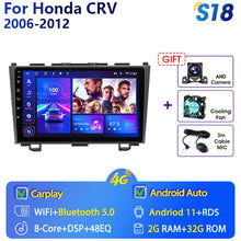 Załaduj zdjęcie do przeglądarki galerii, Eunavi 9&#39;&#39; 4G WiFi 2din Android 11.0 Car Radio Multimedia Player Navigation GPS For Honda CRV CR-V 2006-2012 Carplay DVD