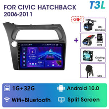 Charger l&#39;image dans la galerie, Eunavi 4G WIFI Carplay 2din Android 11.0 Car Radio For Honda Civic Hatchback 2006-2011 Multimidia Video Player Navigation GPS