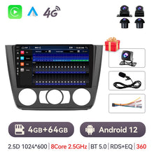 Cargar imagen en el visor de la galería, Eunavi 2 Din Android Auto Radio For BMW 1 Series E88 E82 E81 E87 2004-2011 Car Multimedia Player 2Din Autoradio GPS Carplay 4G