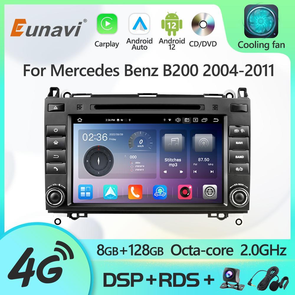 Eunavi 2 Din Android 12 Radio DVD Player For Mercedes Benz B200 Sprinter W906 W639 AB Class W169 W245 2004-2011 GPS Multimedia