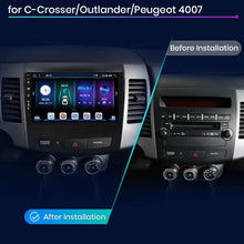 Cargar imagen en el visor de la galería, Eunavi Android Auto Car Radio Multimidia For Mitsubishi Outlander xl 2 2005-2011 For Citroen C-Crosser Carplay 2din autoradio