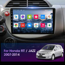 Load image into Gallery viewer, JMCQ 2 din Android 11.0 Car Radio For HONDA FIT JAZZ 2007-2013 Multimedia Video Player GPS Navigation RDS 4G Carplay Head unit