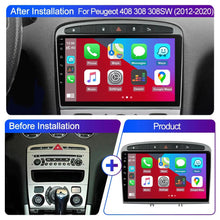 Charger l&#39;image dans la galerie, Eunavi 7862c Carplay Android Auto Radio For Peugeot 408 For Peugeot 308 308SW Car Radio Multimedia Video Player 4G Navigation