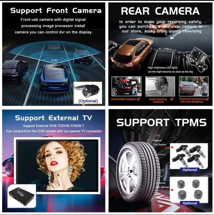 Eunavi Android 11 2DIN Tesla Style For GMC Yukon Chevrolet Tahoe 2015-2019 Radio Player Multimedia Carplay Auto Navigation