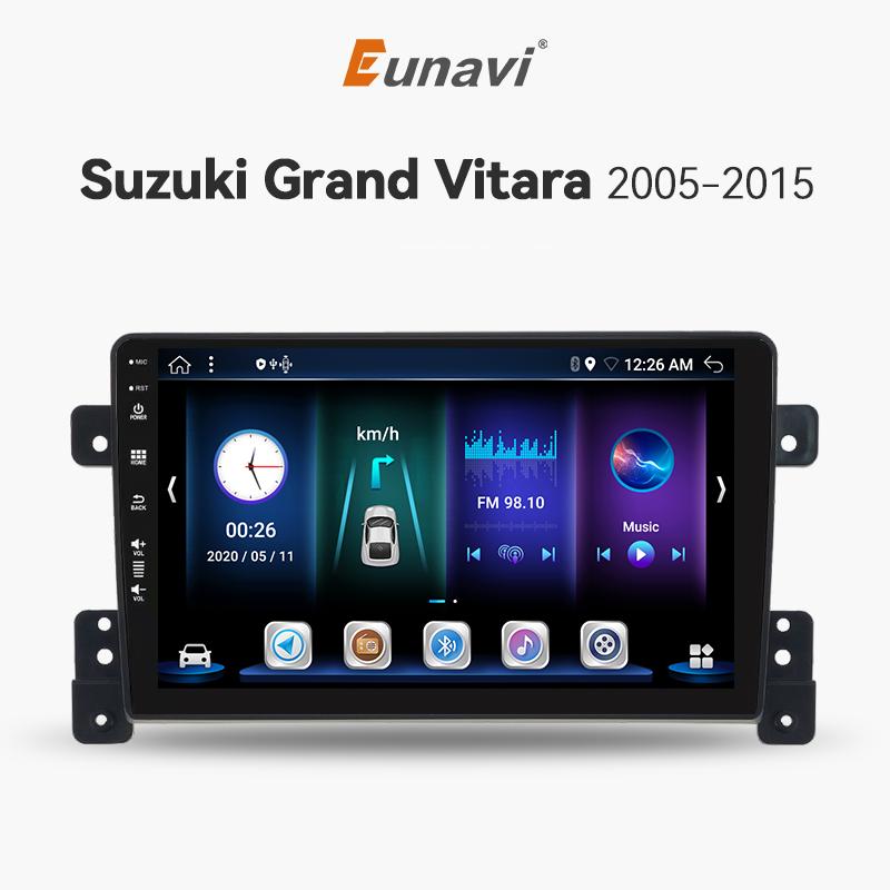 Eunavi 2Din 8Core Android 12 4G+WiFi DSP Car Radio Multimedia Video Player For Suzuki Grand Vitara 2005-2015 Navigation GPS