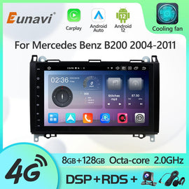 Eunavi 2 Din Android 12 Radio DVD Player For Mercedes Benz B200 Sprinter W906 W639 AB Class W169 W245 2004-2011 GPS Multimedia
