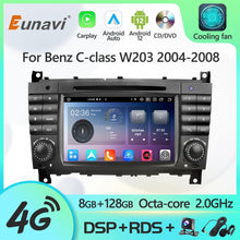 Laden Sie das Bild in den Galerie-Viewer, Eunavi 2 Din Android 12 Radio DVD Player For Mercedes Benz W203 Vito W639 VaneoCLK W209 W210M 2000-2005 GPS Carplay Multimedia