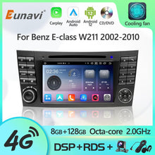 Cargar imagen en el visor de la galería, Eunavi 2 Din Android 12 Radio DVD Player For Mercedes Benz E-class E Class W211 E200 CLS 2002-2010 GPS Multimedia