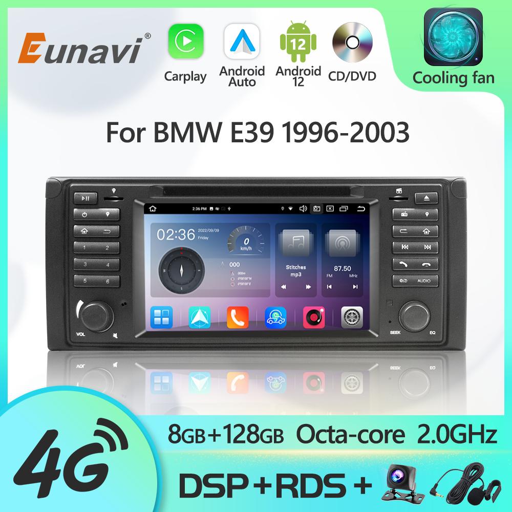 Eunavi Android 12 7862c Car Radio DSP Multimedia Player For BMW E38 E39 E53 1996-2003 Autoradio Video GPS Navigation 4G IPS