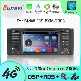 Eunavi Android 12 7862c Car Radio DSP Multimedia Player For BMW E38 E39 E53 1996-2003 Autoradio Video GPS Navigation 4G IPS