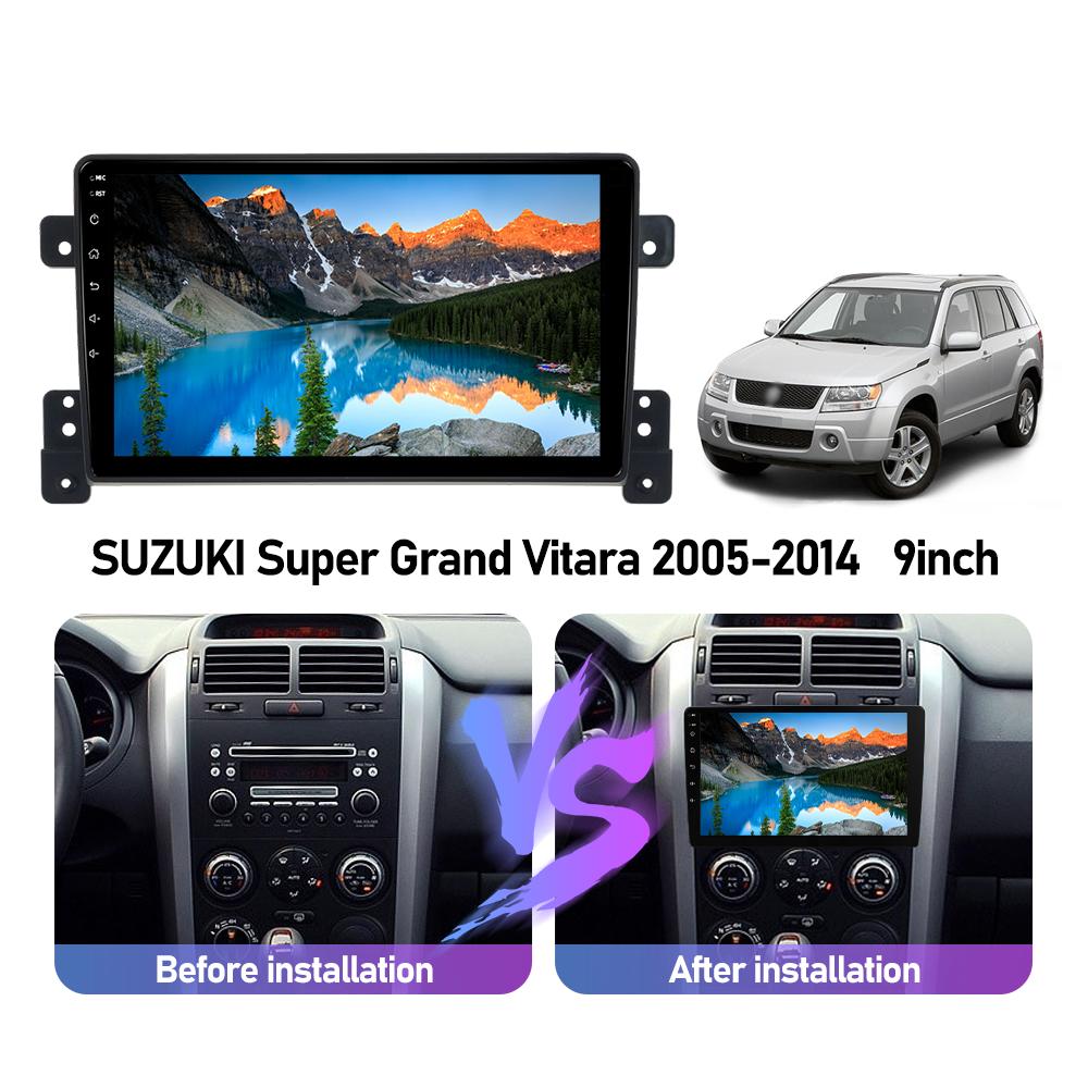 Eunavi Android Auto GPS Navigation for SUZUKI Super Grand Vitara 2005-2014 Carplay Car Radio Multimedia Player 2 din 2din