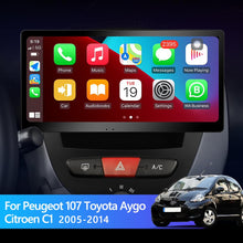 Cargar imagen en el visor de la galería, Eunavi 4G 2 Din Android Auto Radio For Peugeot 107 Toyota Aygo Citroen C1 2005 - 2014 Car Multimedia Video Player GPS Stereo