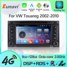 Load image into Gallery viewer, Eunavi 2 Din Android 12 Radio DVD Player For VW Volkswagen Touareg 2002-2010 GPS Multimedia 7 Inch Touch Screen Carplay 4G IPS