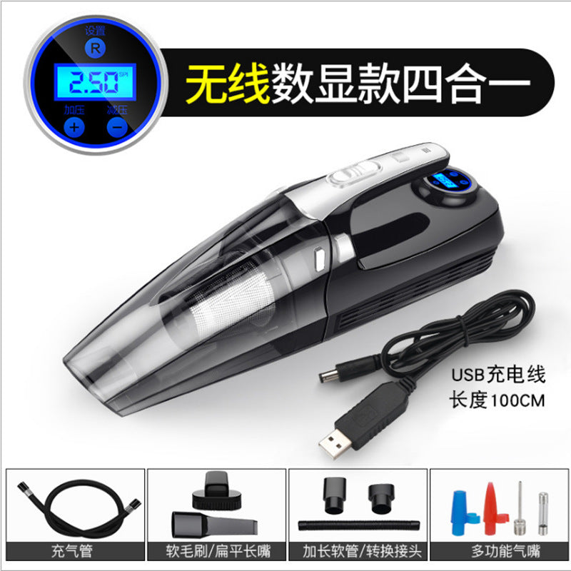 Car vacuum cleaner, air pump, high efficiency, handheld dry and wet car home dual purpose vacuum cleaner, air pump, car supplies