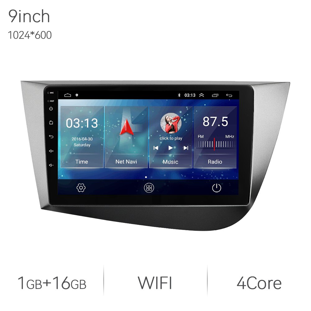 Eunavi 7862 8Core 2K 13.1inch 2din Android Radio For Seat Leon 2 2005-2012 Car Multimedia Video Player GPS Stereo