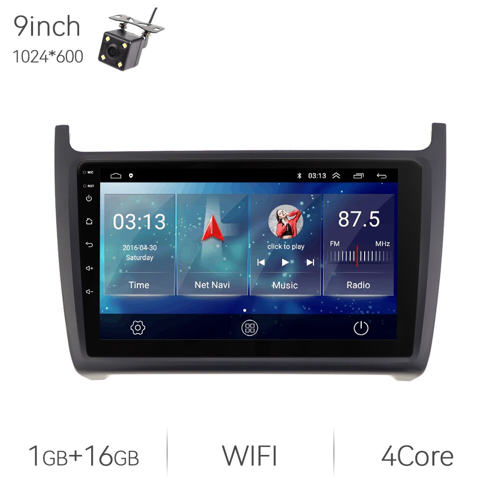 Eunavi 7862 13.1inch 2din Android Radio For VW Volkswagen POLO 5 sedan 2008-2020 Car Multimedia Video Player GPS Stereo 8Core 2K