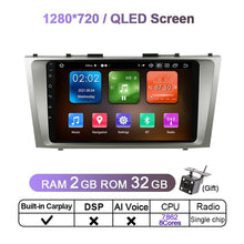 Cargar imagen en el visor de la galería, Eunavi QLED 4G Android 11 2 Din Car Radio For Toyota Camry 6 XV 40 50 2006 - 2011 Multimedia Video Player 2Din DVD GPS Head unit