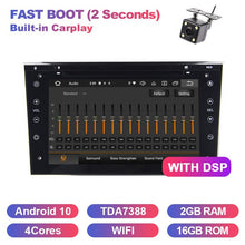 Cargar imagen en el visor de la galería, Eunavi 2 Din DSP Android 10 4G 64GB Car Multimedia DVD Radio Audio GPS For Vauxhall Opel Astra H G Vectra Antara Zafira Corsa