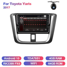 Load image into Gallery viewer, Eunavi 2 din car radio stereo multimedia for Toyota Yaris 2017 GPS Android 2din headunit TDA7851 RDS Subwoofer USB BT WIFI