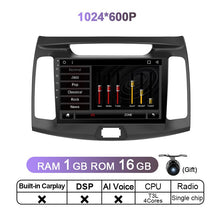 Załaduj zdjęcie do przeglądarki galerii, Eunavi Car Radio For Hyundai Elantra 2010 - 2016 Multimedia Video Player Navigation GPS Android 11 Head unit 2DIN 2 Din DVD 4G