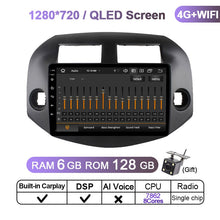 Załaduj zdjęcie do przeglądarki galerii, Eunavi Car Radio Android 11 QLED Screen For Toyota RAV4 2007 - 2011 Stereo Multimedia Video Player GPS Carplay 4G DSP DVD 2 DIN