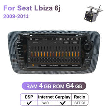 Load image into Gallery viewer, Eunavi 2 Din Car Radio Audio DVD For Seat Ibiza 6j 2009 2010 2011 2012 2013 Multimedia Player 3G WIFI 2Din GPS Navigation