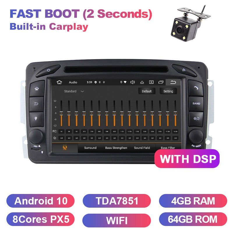 Eunavi 7" Android Car DVD GPS For Mercedes Benz CLK W209 W203 W463 Wifi DSP RDS Bluetooth Radio Stereo audio media player