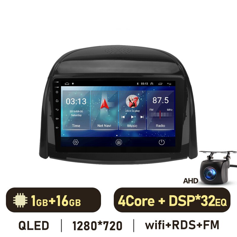 Eunavi 2 din Android auto For Renault Koleos 2008-2016 Car Radio Multimedia Video Player stereo GPS carplay 4G QLED 2DIN